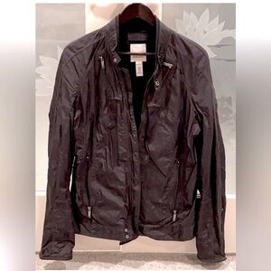 Diesel lightweight nylon biker jacket.